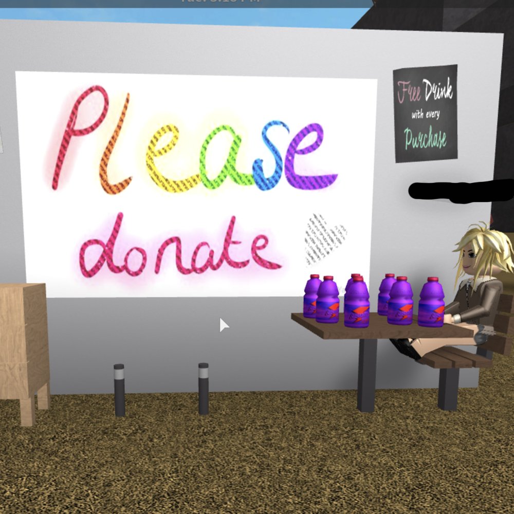 Bramp On Twitter Tip If You Have The Time To Make A Sign - how to donate on roblox 2018