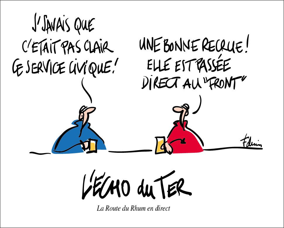 "Service civique" de <a href="/clairepruvot/">Claire Pruvot</a> pointé en 21e place en Class 40 sur la #RDR2018