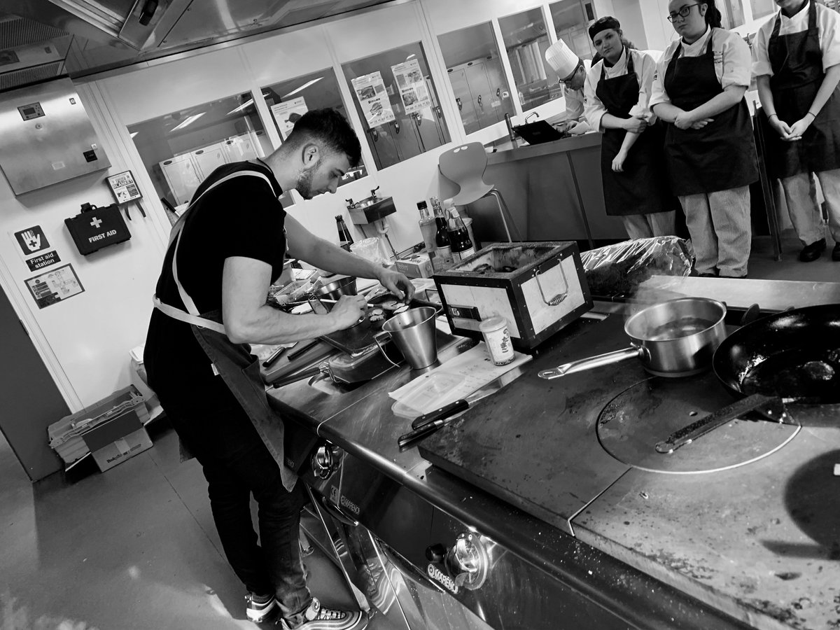 Rocking it Today <a href="/ShrewsCollChefs/">Shrews College Chefs</a> @ShrewsColGroup with Team <a href="/MyttonMermaid/">The Mytton & Mermaid</a> <a href="/RiverTownsy/">River Town Clan</a> - teaching these cracking young students the benefits of <a href="/chefslocker/">Chefslocker Ltd</a> KONRO Grill &amp; Caveman Cooking with <a href="/chefliamjames/">liam james</a> @AntonMortiboys <a href="/MonkeyLewis1/">Kirstie Lewis</a> <a href="/toyahemily_/">Toyah Emily</a> <a href="/5tu13/">Stuart Carrington</a> <a href="/DPSTableware/">DPS Tableware</a>