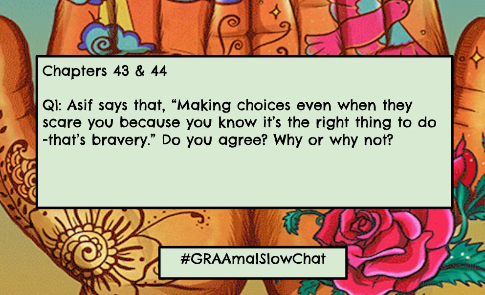psamel's tweet photo. Big stuff happening in the story! Questions for chapters 43 &amp; 44 of Amal Unbound. #GRAAmalSlowChat #GRA18 #GRAamal https://t.co/y3GpmAdQ8d
