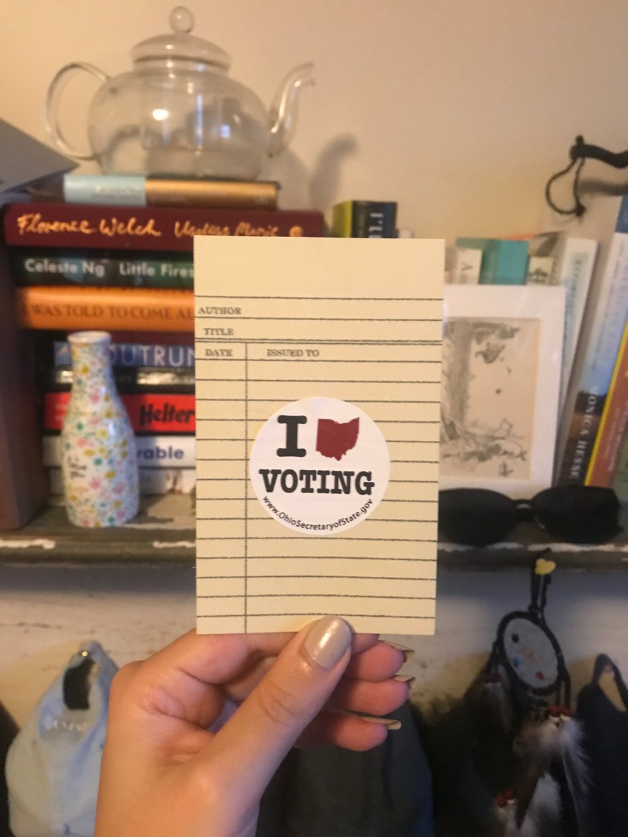 OverDriveInc's tweet image. Be sure to exercise your #vote today #votelibraries