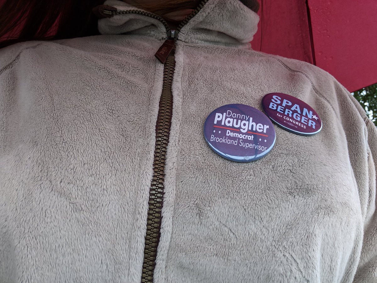 It's a rainy day #VA07, but dont let that stop you from #voting! It's not stopping me from supporting my candidates! #TeamSpanberger #ElectionDay #MidtermElections2018 #DumpDave #VoteBlue #November6th