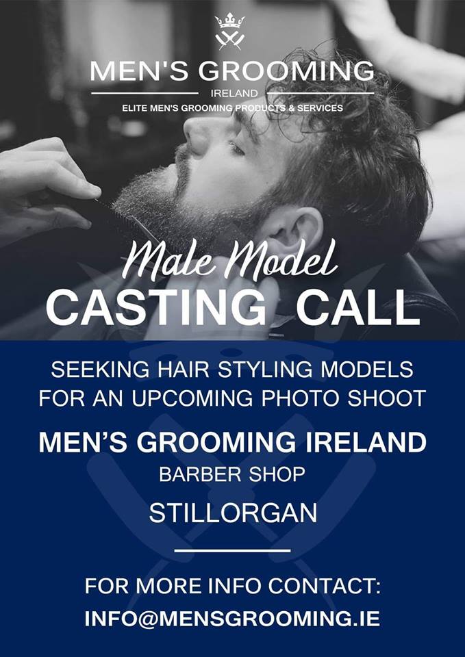 MensGrooming_ie's tweet photo. Hair styling models needed (30+ years old) for photo/video shoot @mensgroomingireland 🎬✂️🎥.  Sunday 11 Nov,12 - 2pm in our #Stillorgan #barbershop. Free #haircut, #style and product for every model. Contact info@mensgrooming.ie an #mensfashion #video #irishmodel #irishmodels https://t.co/Vkb1nRNapa