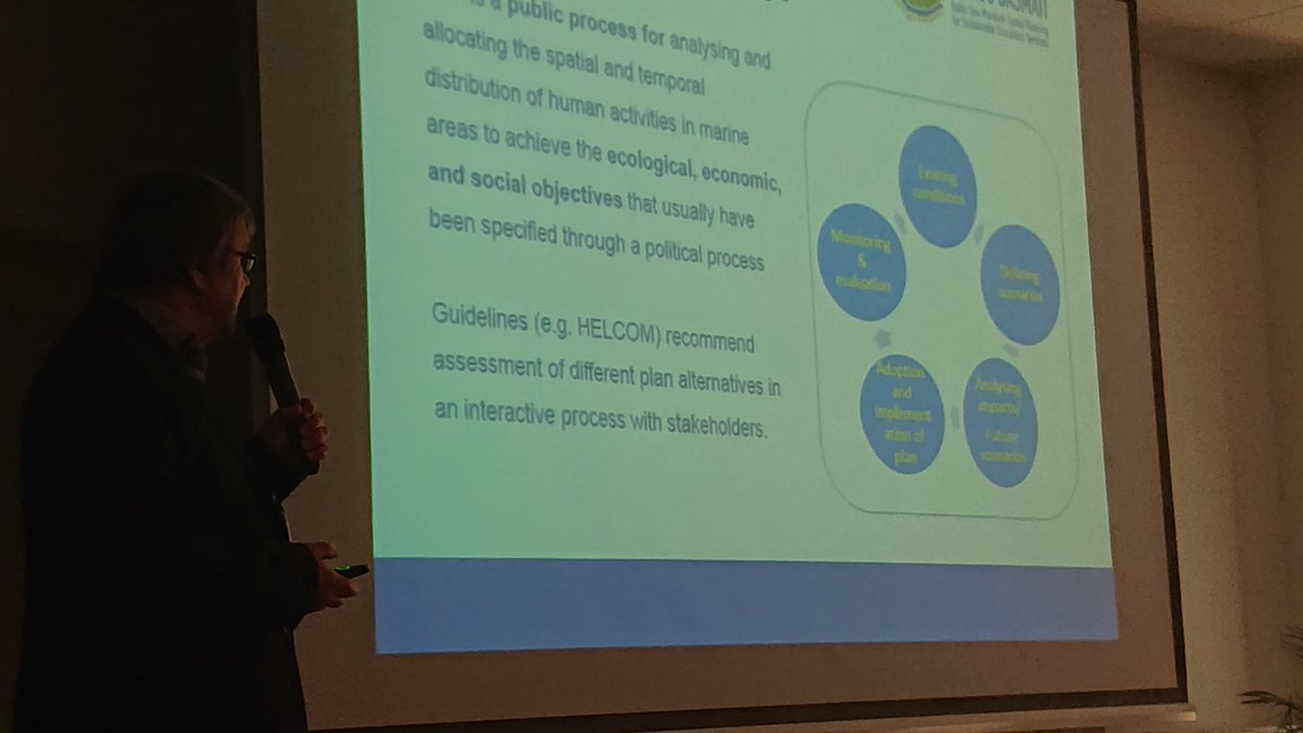 BONUSBaltic's tweet photo. BONUS BASMATI Henning Sten Hansen argues for ecosystem-basad approach to maritime spatial planning. BONUS-HELCOM conference in Copenhagen. https://t.co/wLyn8MXBub