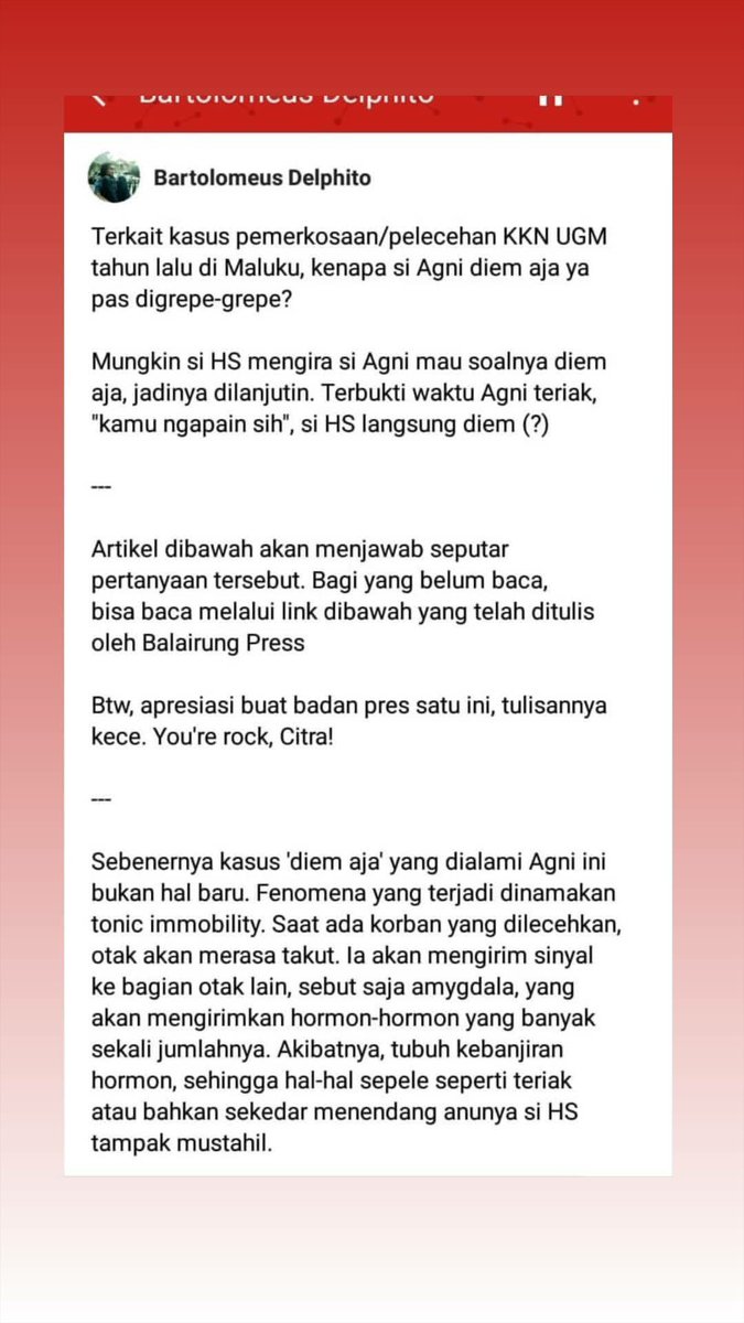Ladrinaline's tweet image. Siapa tau ada orang2 dengan keterbelakangan logika yang perlu dicerahkan atas logika 'cewek diem kalo digrepe berarti enak'. Sumbernya dr IG mbak Enny Susilowati.