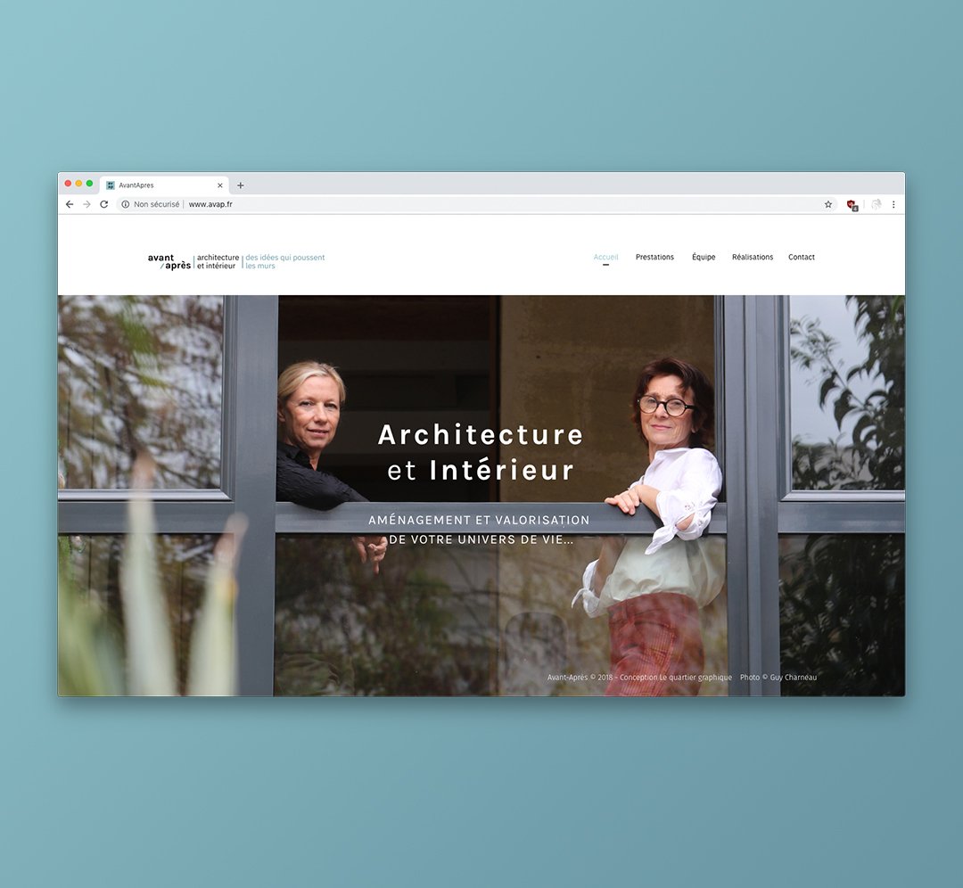 quartiergraphiq's tweet photo. Réalisation du site internet de l'agence d'architecture et d'intérieur Avant Après à Bordeaux https://t.co/6Z71fZ15JG #Webdesign #GraphicDesign #design #typography #web, photographies, Guy Charneau. @JulienSantran https://t.co/8Ht8G2WiI8