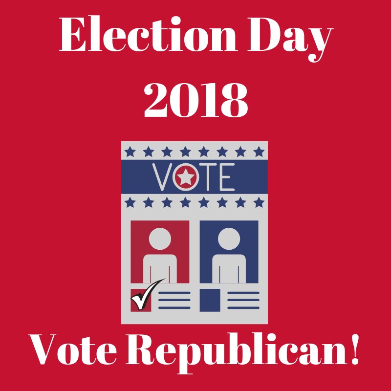 Election day is here - time to get out and vote! Visit vote.gop to find your polling location. #IVoted