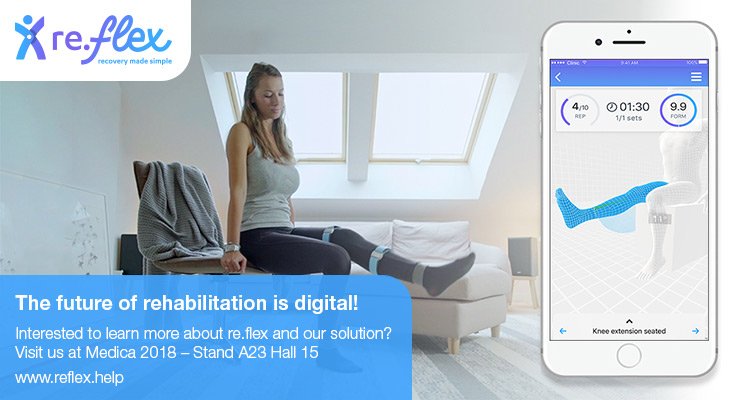 re.flex is ready to exhibit at MEDICA-TradeFair in Dusseldorf for the first time, between 12-15th of November. 
In the meantime we've launched the German version of our website together with a press section with downloadable content for journalists.
reflex.help