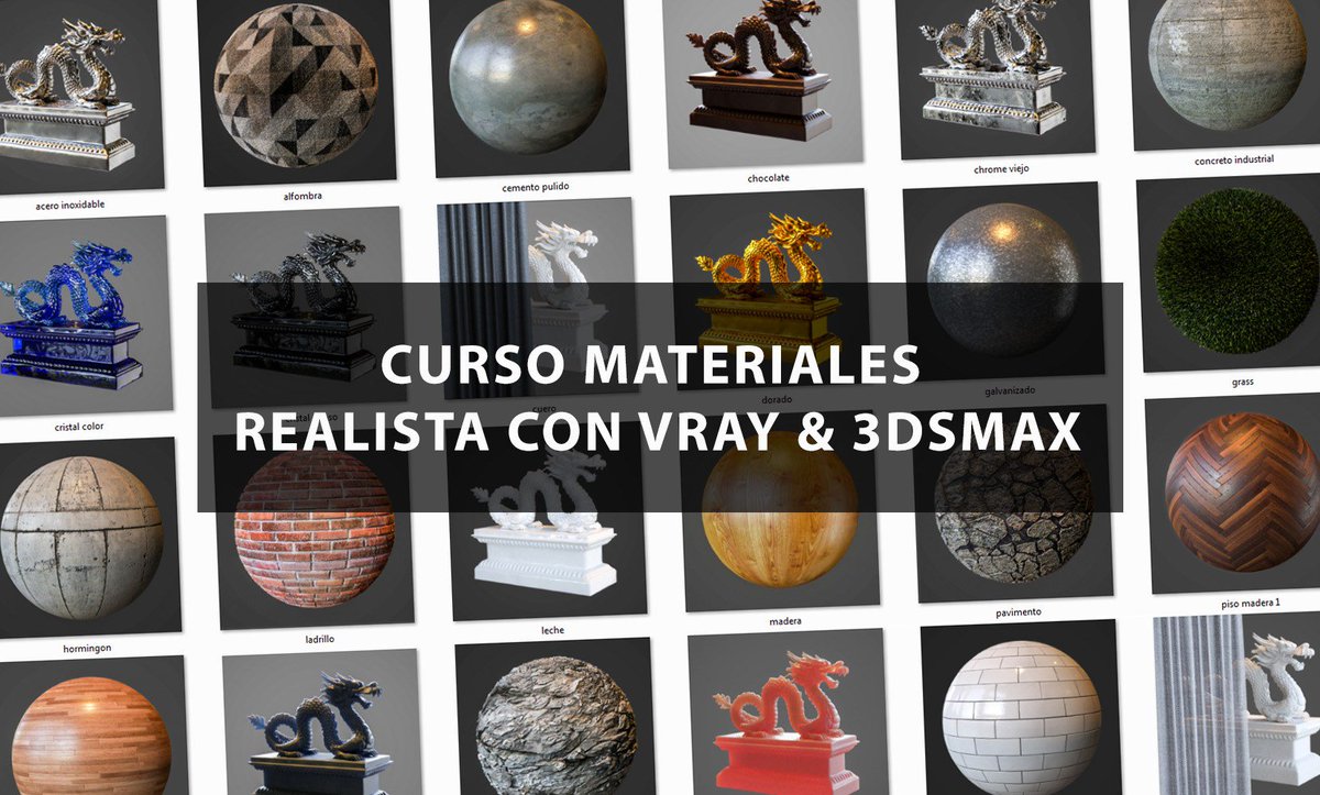 Alejandro3dviz's tweet image. #Tutorial3D | Aprende a Crear Materiales Realistas con #Vray &amp;amp; #3dsmax
Desde resolucion, mapas de diffuse, specular, bump, glossiness y como lograr mayor realismo con displacement.
Ver tutorial: bit.ly/2Dlr4FU
#archviz #tutorial #render #rendering #renderizado #3dartist