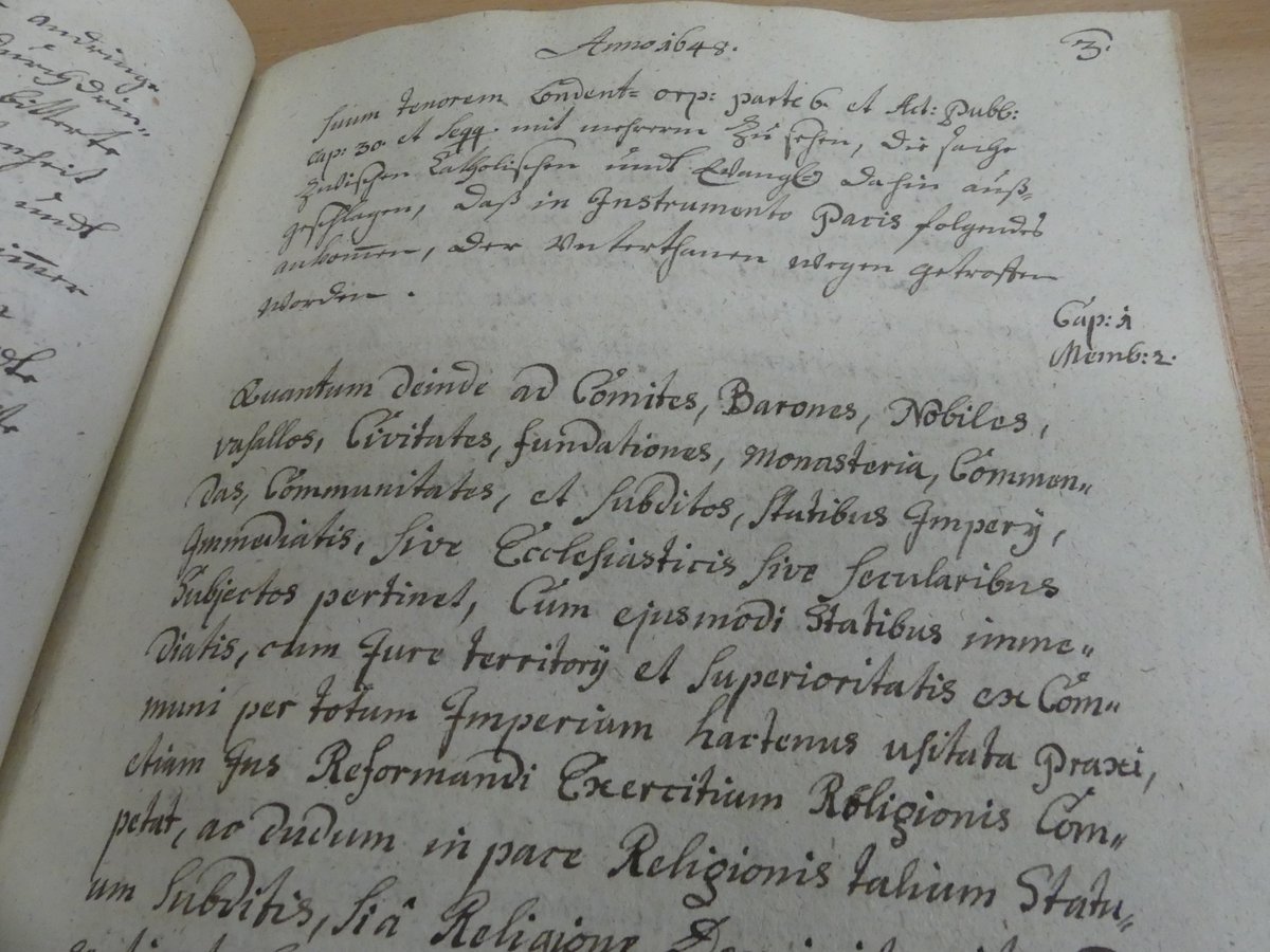 Even in the midst of non-RETOPEAn #yayarchives survey our people keep digging out materials on #religiouspeace like this compilation of documents for #EcclesiasticalHistory whith extensive quotations pertaining to the Peace of Westphalia  #earlymodern #twitterstorians