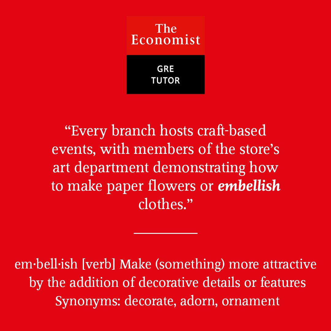 Economist Gre Tutor On Twitter Today S Gre Wordoftheday Comes