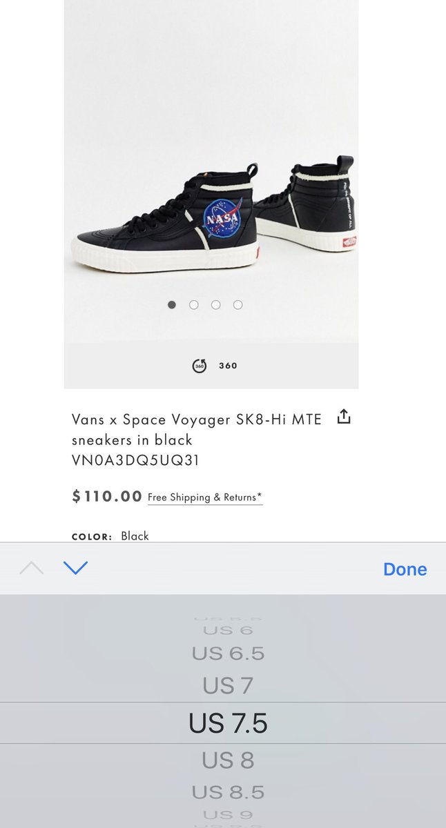 vans nasa asos