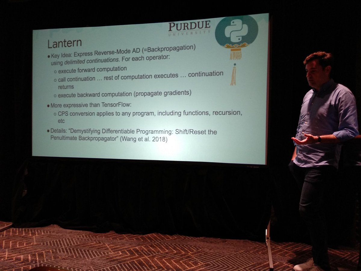 tvdstorm's tweet photo. Lantern... By @tiarkrompf et al. Too much info here to summarize 😁 #gpce18 #splash18 https://t.co/G29ILP7piz