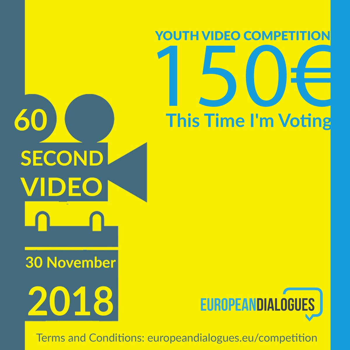 EUDialogues's tweet photo. We want to hear from young EU citizens! Tell us why #voting is important. Enter to win by November 30. For more info: https://t.co/e4R3grPdNP https://t.co/CeWwiqVpba