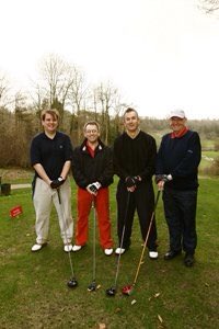 Scobbert's tweet photo. Man was it wet.  #Swingersmemories #S2Final @Manorgolfclub ..... Our 4 ball ..... And who won #nearestthepin ? https://t.co/bS89sM6Kjk