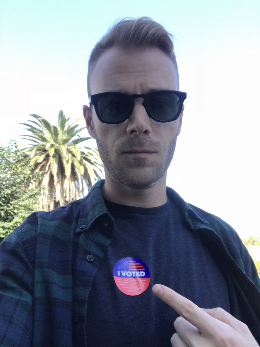americnhumanist's tweet image. Peter, Web Manager, sent in his ballot nine days ago - and loves both stickers AND voting! What could be better? #SecularValuesVoter #ElectionDay #SecularValues