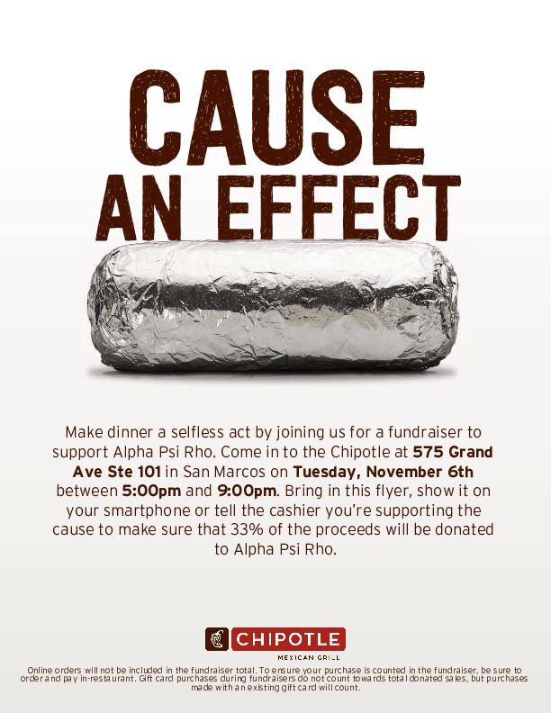 apsirho_csusm's tweet photo. Hey everyone come thru to our Chipotle fundraiser today! Brhos will be there from 6:30pm-7:30pm :)

And don't forget to vote!
#VoteToday #chipotlefundraiser #sanmarcos #csusm https://t.co/3m8jXXVWFm