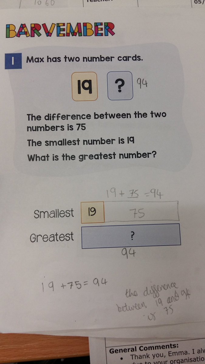 MissGrantham6's tweet image. #Barvember went well today. My head teacher covered and was a little hesitant with using bar models, until he saw the children complete the task. I&apos;ve won him round to bar models!!! @WhiteRoseMaths #lifeofateacher #mathsks2
