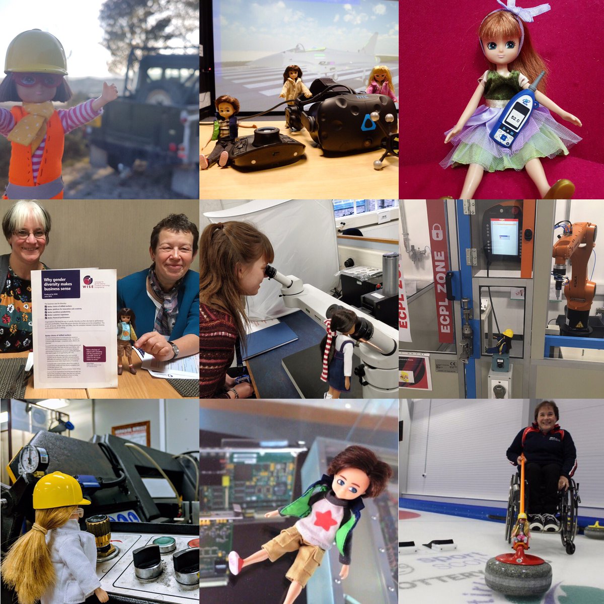 WESECB1919's tweet image. A selection of pictures from day two of the @WES1919 #LottieTour for #TEWeek18 - make sure you follow the hashtag and share the photos of   @Lottie_dolls with the little people in your life! @Tomorrows_Eng #engineeringfutures #engineeringforall #inspireanengineer #careers #STEM