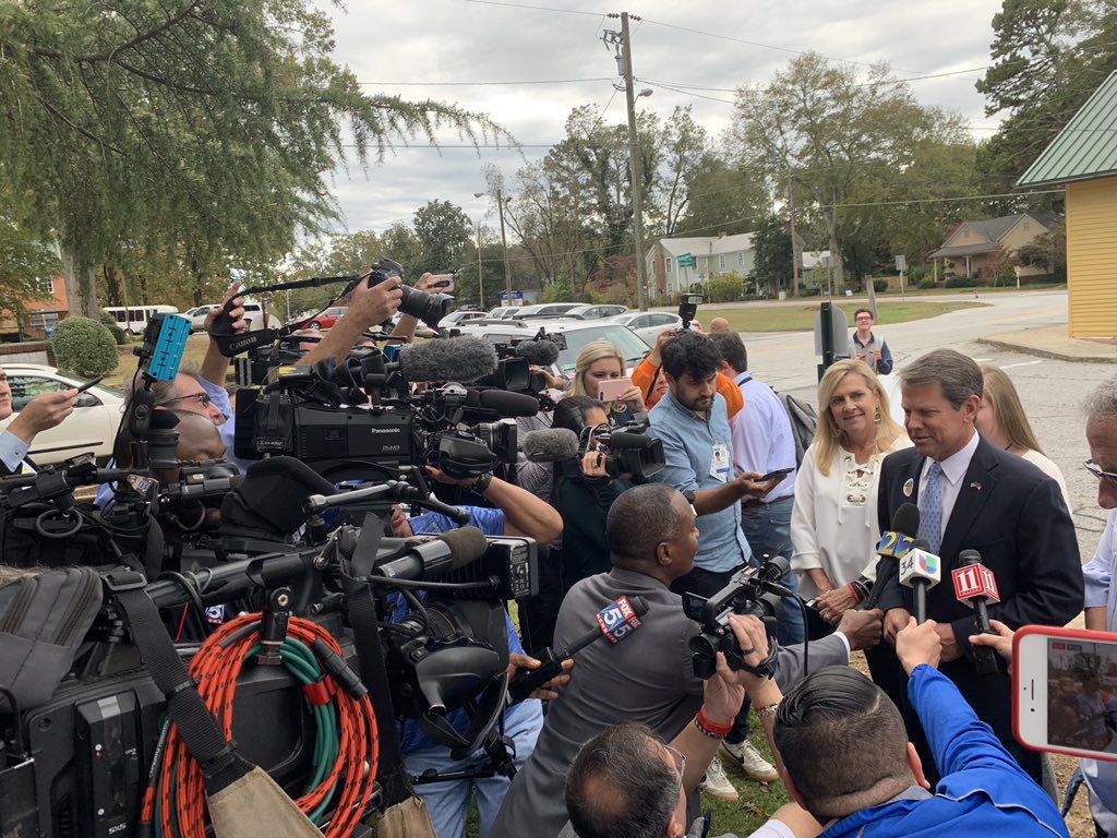 BrianKempGA's tweet image. I told the press who I voted for. They were not surprised. #gapol #gagop #tcot