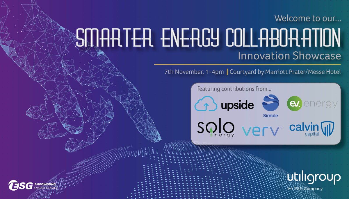 ESG_Global_'s tweet photo. 24 hours to go until our Smarter Energy Collaboration event. See you in Vienna @EUW_live @simblesolutions @verv_energy @upsideenergy @Solo_Energy @CalvinCapital https://t.co/lpFLo6GGWa #EUW18 #Vienna #FutureOfEnergy https://t.co/JPGDDpkeD9