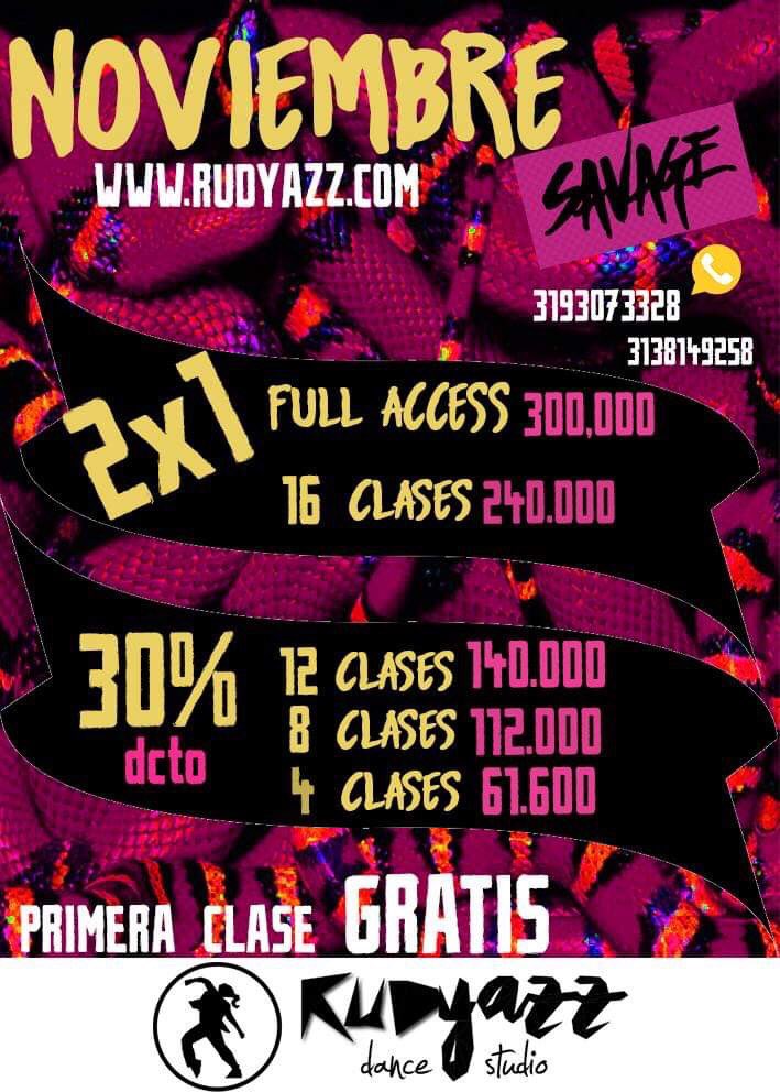 Rudyazz_studio's tweet photo. Ahora si empezamos el mes con toda!!! ⚡️ NO HAY EXCUSAS 1- Primera Clase Gratis. 2- Promo en TODOS los planes. INFO 📲 3193073328/3138149258 #clasesdebaile #baileenbogota #danceinbogota #clasesdesoca #clasesdehiphop #clasesdeurbanstyle #urbanstyle #soca #lifestyle  #rudyazzmicasa https://t.co/ZO9sWxpUjY