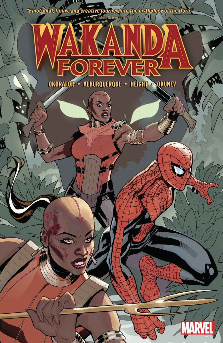 Nnedi's tweet photo. Wakanda Forever (the compilation of all 3 issues featuring the Dora Milaje, released Oct 24th) is a BN Best Graphic Novel of November. 😊! https://t.co/IsUv2JqN2N https://t.co/hJXePdWp9U