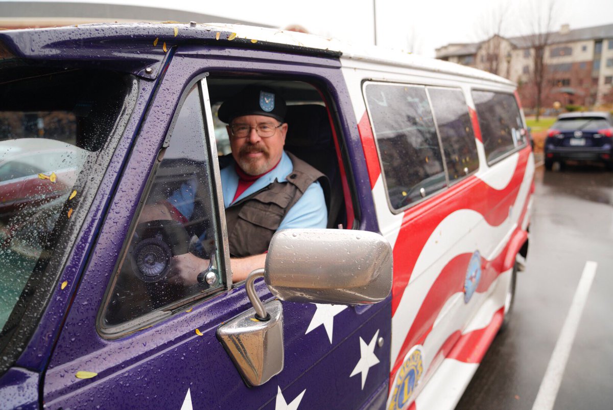 Jerry Chapman, who owns Jerry’s Auto Specialities in Minnetonka, sits in his car after voting in Edina, Minnesota. “I feel like if you don’t vote, you can’t complain,” he said. “It’s a patriotic and American duty.” For <a href="/MPRnews/">MPR News</a>