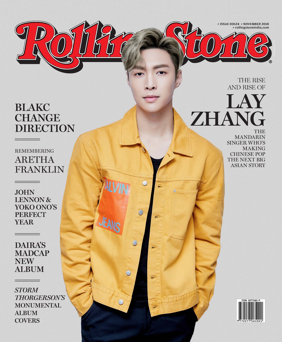 RollingStoneIN's tweet photo. Our November 2018 cover star is @LAY_zhang_! We take a look at his determined effort to make Chinese pop the next big story to come out of Asia. Other artists in this issue include @johnlennon and @yokoono, @dairaindia, @blackattainment and album art designer Storm Thorgerson. https://t.co/L2aQHDncAu