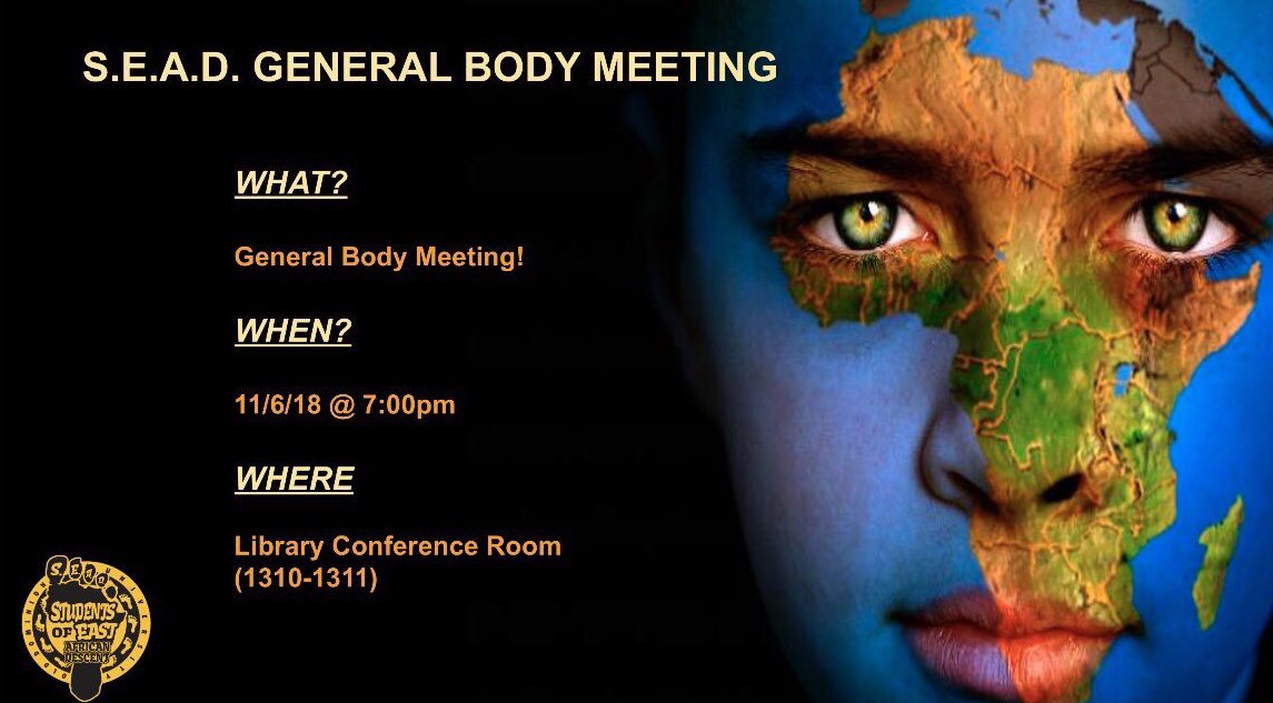 _ODUSEAD's tweet image. Join us for our General Body Meeting in the Conference room at the Perry Library (1310-1311) to learn about our upcoming events and opportunities!