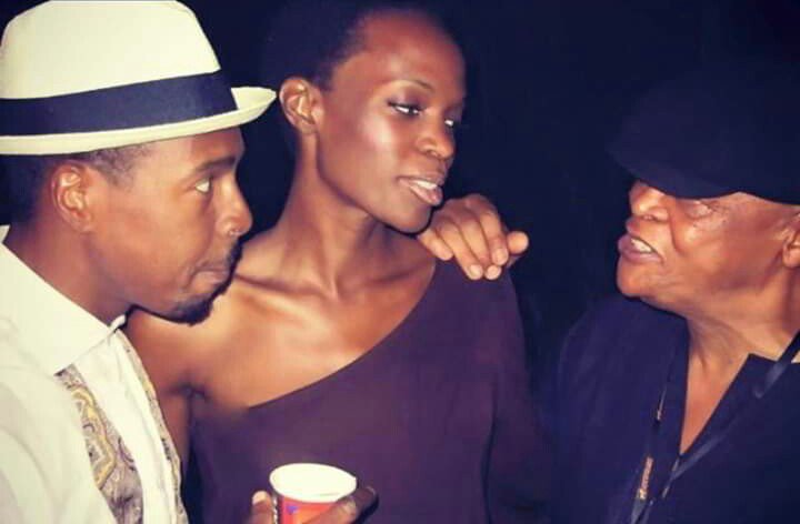 #RoyHargrove, <a href="/ReneeNeufville/">Renee Neufville</a> &amp; #HughMasakela sharing a moment.
It was beyond a blessing for me to spend time with Roy during my journey...Rest well old friend. 💜