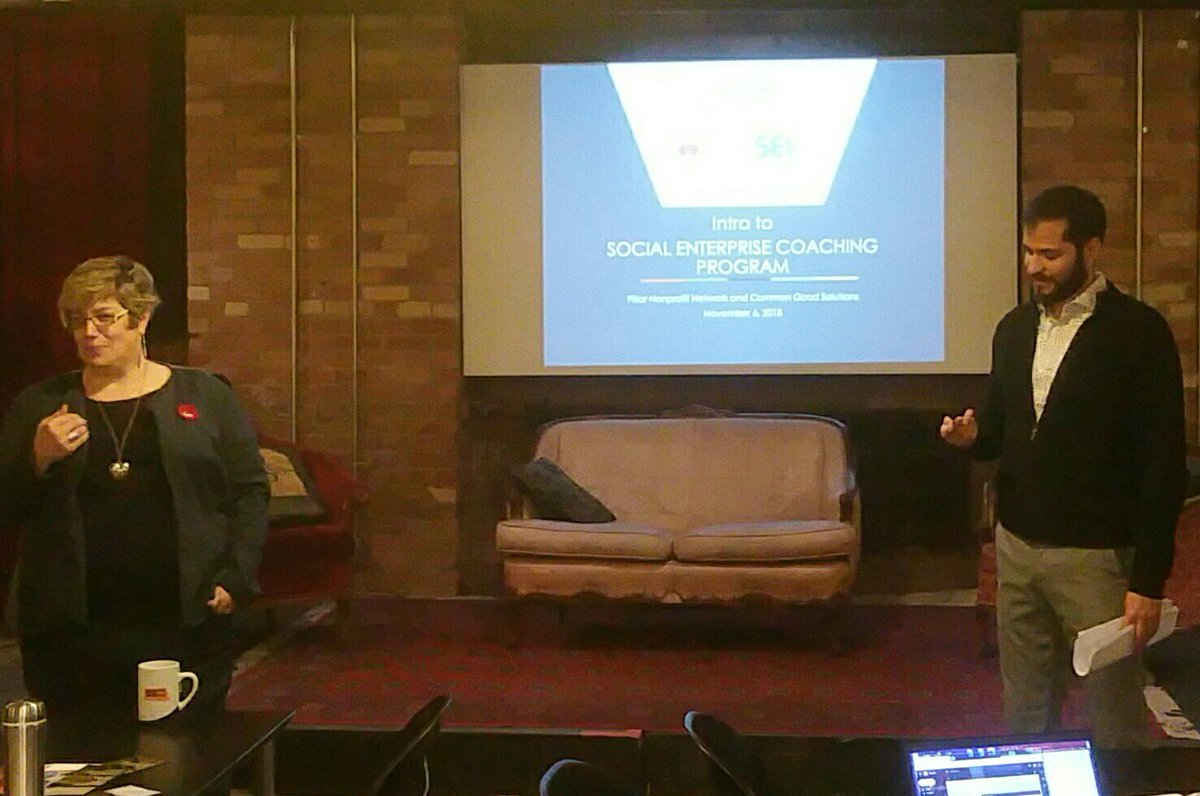 Lean4Flourish's tweet photo. Very excited to be attending @PillarNN @commongood4all @socialshifters "Social Enterprise Coaching Training" at @csiTO - part of @ONEbusinessca Social Enterprise partnership program #ONESEP https://t.co/1Dr9phJ79T