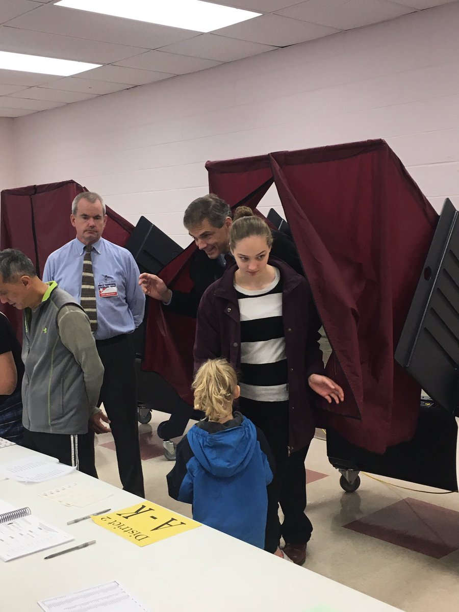 JayWebberNJ's tweet photo. Voting by my wife Johanna's side today was a special culminating moment at the end of a busy campaign. I can never thank her enough for her support in this process. We both believe that we can make #NJ11 better for everyone. https://t.co/RZSnQTkidf