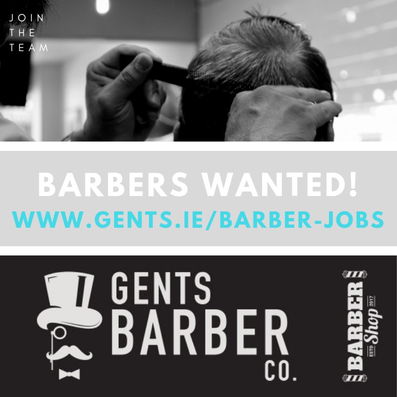 Calling all Barbers - if you're interested in making a change, or know anyone on the lookout, take a look at our site/Indeed profile for available positions at Gents Barber Co. (starting Dec 2018). #barber #barberjobs #barberlife #barbershop #irishbarber #dublinbarber #menshair
