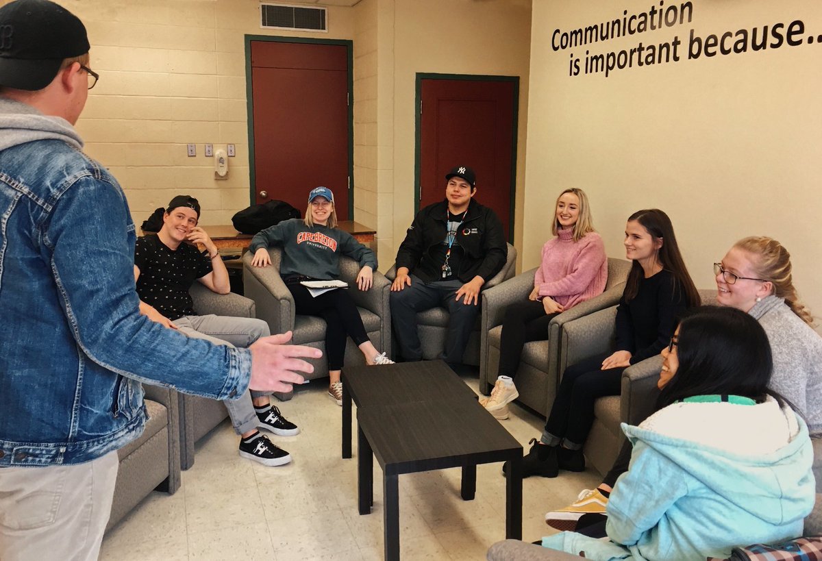 lovetolearnCA's tweet image. Longest running #CommunicationLab in North America helps students reach their goals while developing critical reflection and self-awareness skills  @cbuniversity #iknowicanbecause #realworldlearning #ACCW18