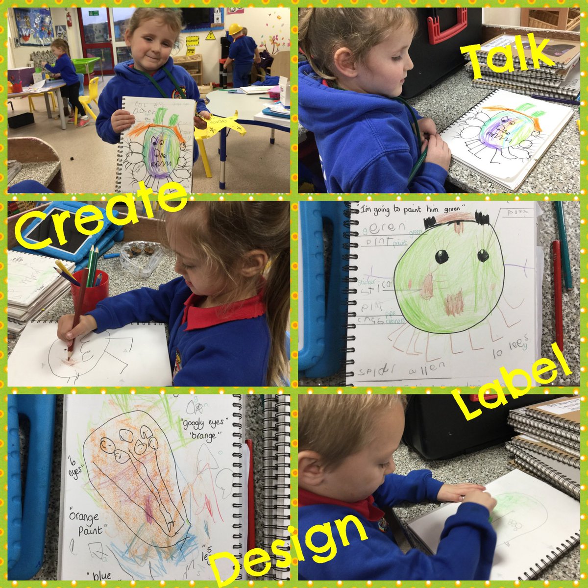 PPS_Draig's tweet photo. @PPS_Draig @Phip_Primary Look at our wonderful Alien designs. We are looking forward to creating them later this week ๐ฝ# phiptopic #phipcreative https://t.co/1WLw6OjOcr