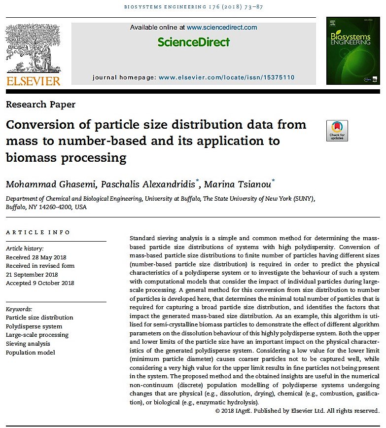 MohdGhasemi's tweet photo. My new paper is out. It relates to a novel #algorithm for the conversion of #particle #size #distribution from mass to number-based that determines the minimal #number of particles required for capturing highly #polydisperse systems

50 days' free access https://t.co/fxtPCBxDhm https://t.co/iI71z7cDGy