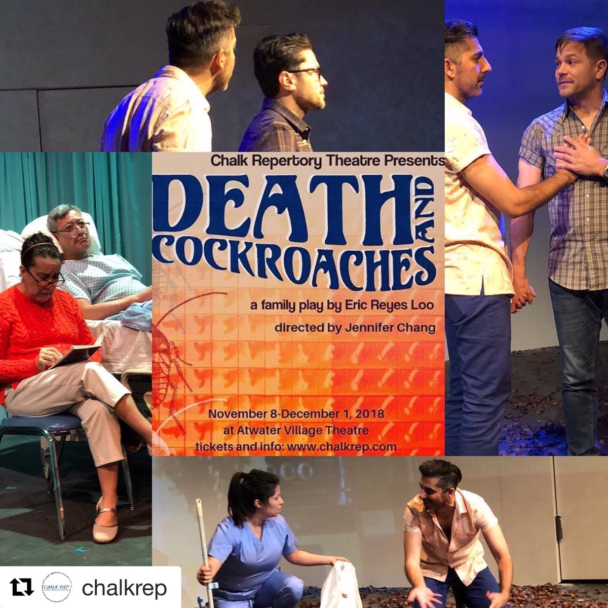 Chalkrep's tweet image. First performance Nov 8th. Have you gotten your tickets yet? #DeathandCockroaches #LGBTQ #Wallofdicks @thatsunil @claudiadevasco @walter_belenky @GalindoEileen @kelvinhanyee #JustinHuen @looloolicious
