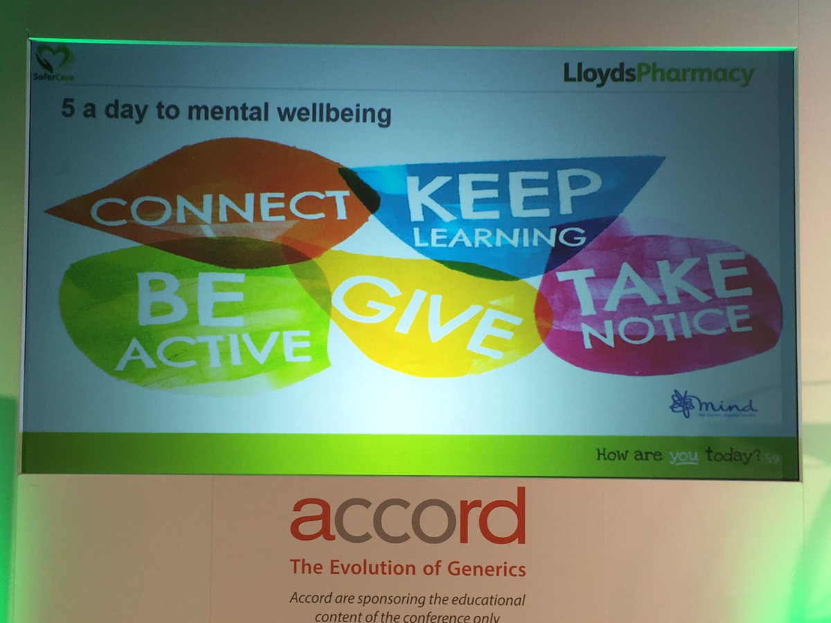 Our annual <a href="/LloydsPharmacy/">LloydsPharmacy</a> #saferCare conference is today and focusses
on patient safety. Our SaferCare Champions take stage to discuss mental
wellbeing and how to look after patients, colleagues and, importantly,
themselves #MentalHealthMatters <a href="/celesiouk/">Celesio UK</a>