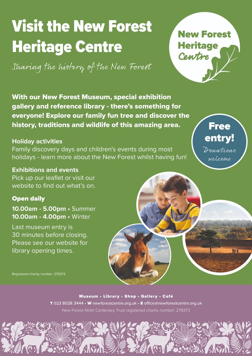 New Forest Heritage Centre (@nfheritage) on Twitter photo Visit us here at <a href="/NFCentre/">NF MOBILE CENTRE</a>! We're a free entry museum, exhibition gallery and reference library, with a fabulous gift shop for your Christmas shopping. We have good friends in <a href="/tipleafbean/">Tip Leaf & Bean Cafe</a> cafe on site ready to make you happy with their yummy food and drinks!
#museum #cafe Visit us here at <a href="/NFCentre/">NF MOBILE CENTRE</a>! We're a free entry museum, exhibition gallery and reference library, with a fabulous gift shop for your Christmas shopping. We have good friends in <a href="/tipleafbean/">Tip Leaf & Bean Cafe</a> cafe on site ready to make you happy with their yummy food and drinks!
#museum #cafe