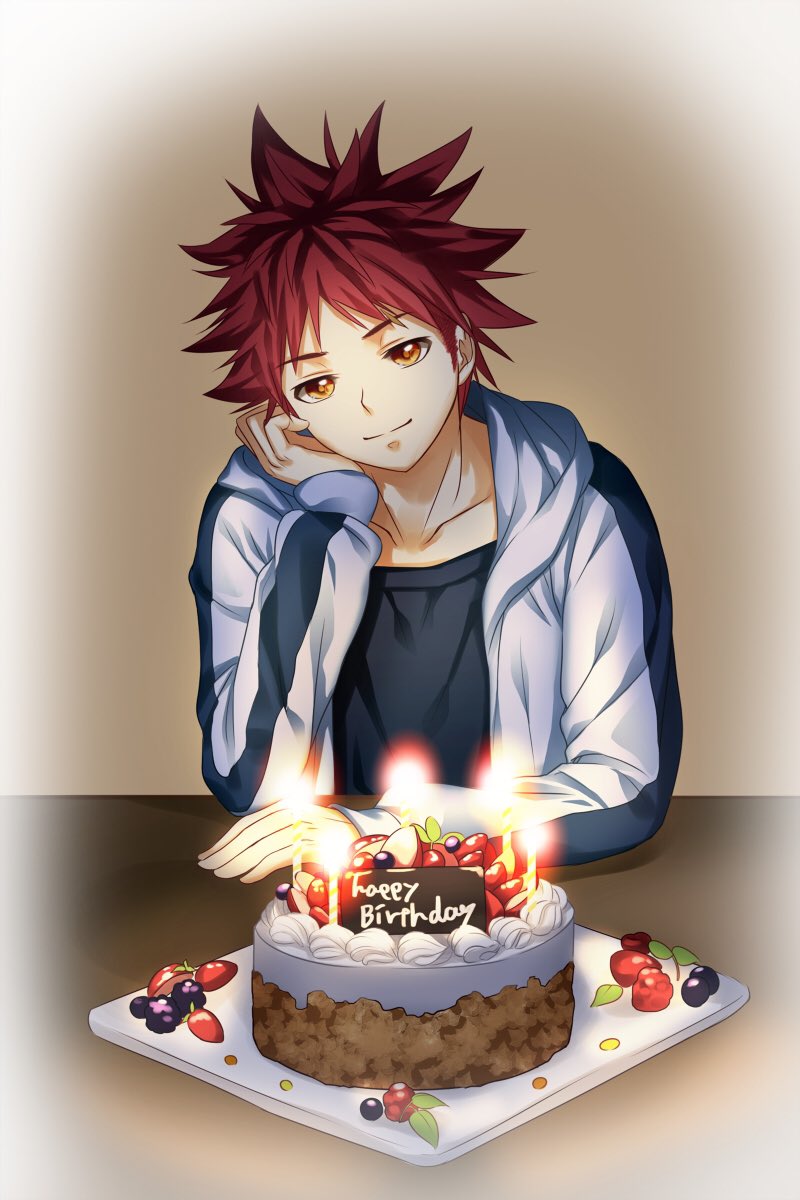 VIZ on X: Time to serve up a delicious cake and wish a happy birthday to Soma  Yukihira! 🎂  / X