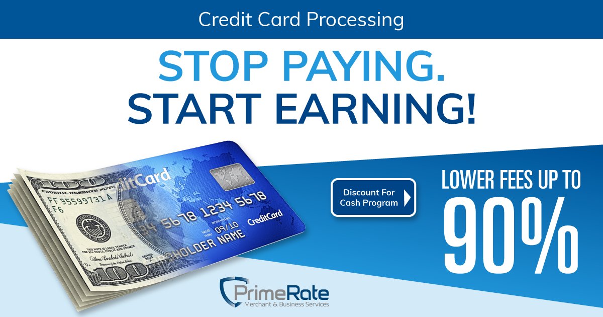 _PrimeRate's tweet image. Our #Discount For #Cash Program converts customers from cards to cash, dramatically reducing your processing fees. Call 844-SWIPE CC (794-7322) and have your last statement ready to send us for review.