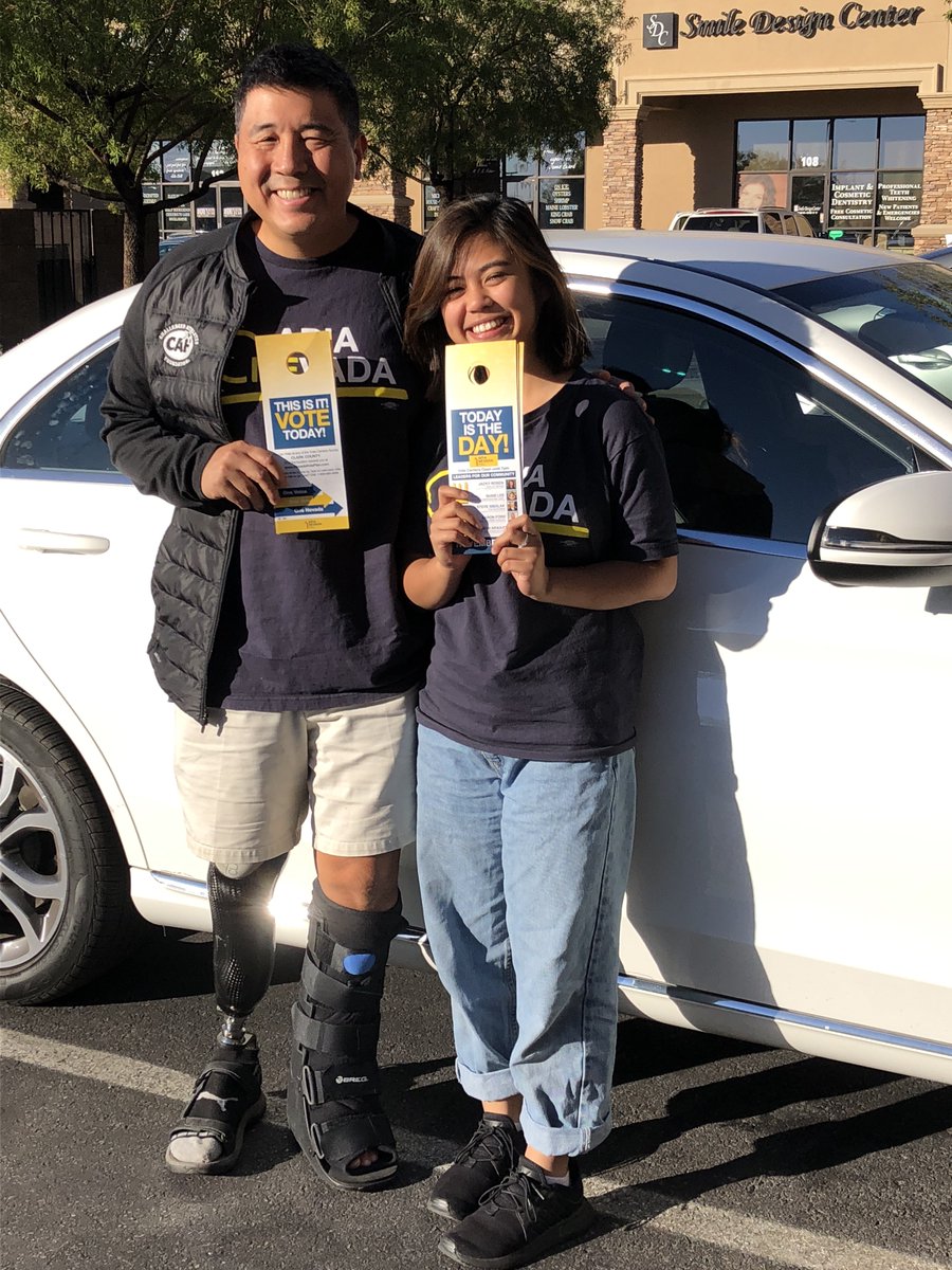 OneAPIANevada's tweet photo. Today is ELECTION DAY! Our team is out here getting ready for the big day! Cast your vote 🗳 and get your voice heard. #aapivote #oneapiavoice ✨✨✨✨ https://t.co/yYYVSD1EpL