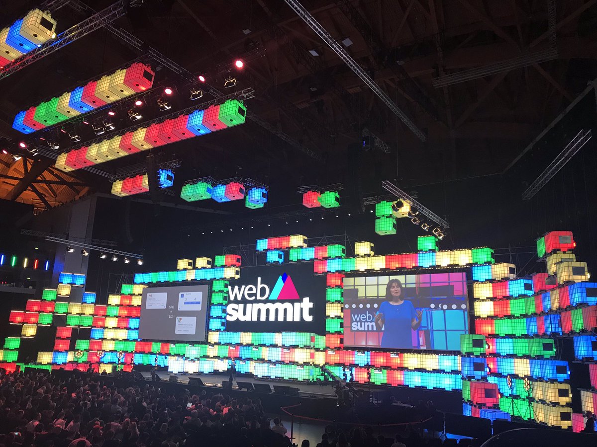 nixdilnot's tweet photo. Guess who’s on the stage at the moment... #google #websummit https://t.co/e9ecjfrTzw