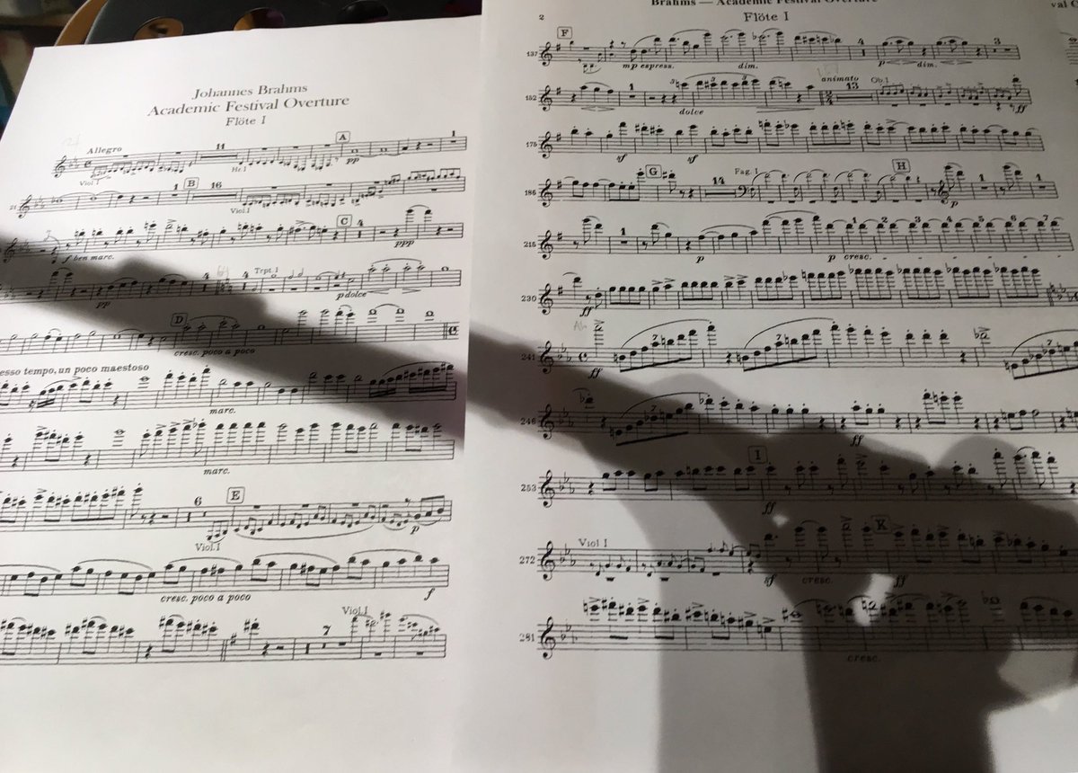 #50DaysOfPractice 😇 @sopranomartha @BarbaraKPiano flute out today but it’s very unsatisfying having played both bassoon parts to this recently. Just some intonation right at the top to check... #FluteLife