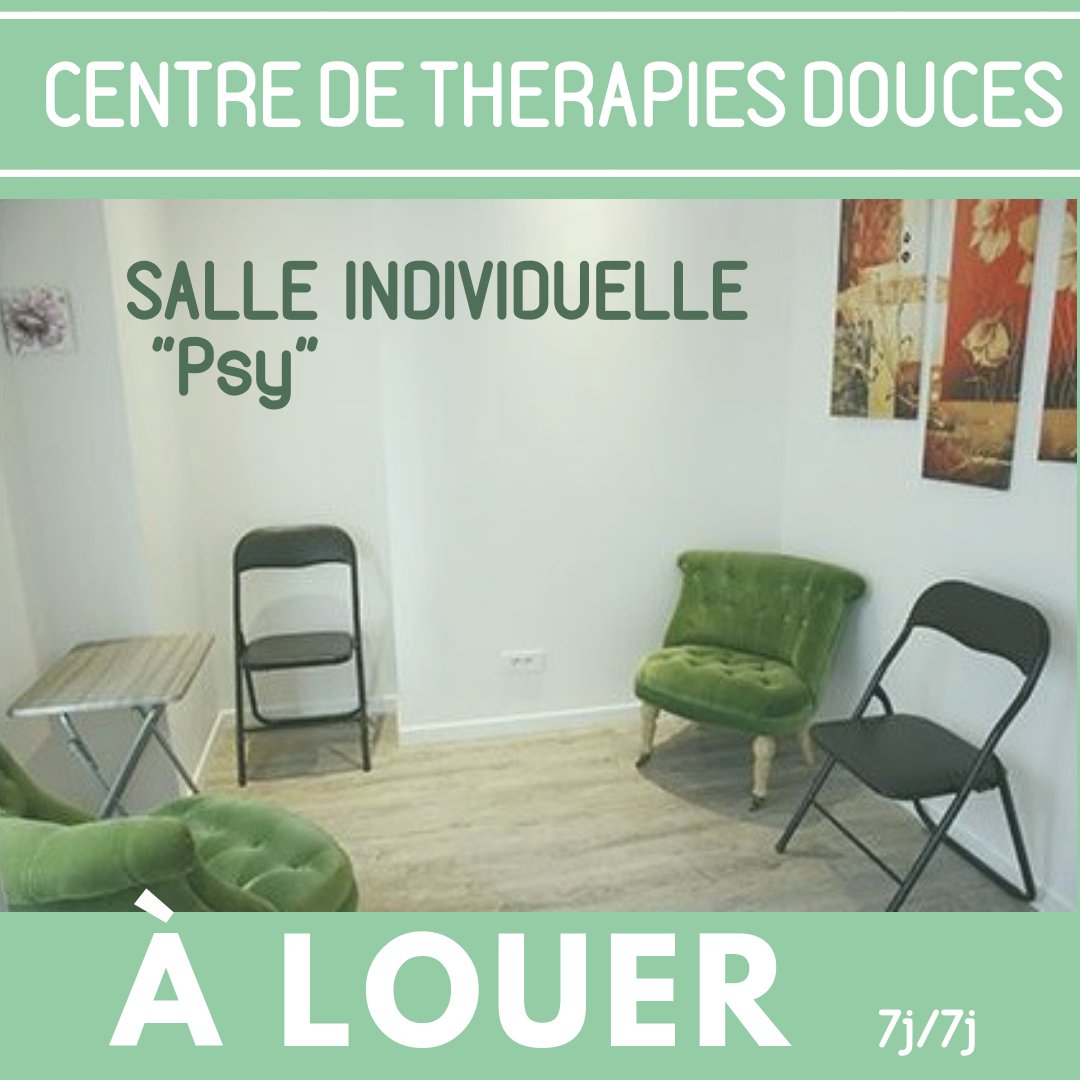 centredetherapy's tweet image. [SALLE A LOUER #thérapeutes #Paris] Salle individuelle pour les thérapies et les pratiques en face à face :
🗓️7J/7
🏠7m²
🛒11€ TTC
📍 CENTRE DE THÉRAPIES DOUCES Paris 15e
➡️INFOS &amp;amp; RESAS : bit.ly/2SRpdNC 
#locationdesalle #salleàlouer #thérapiedouce #thérapiealternative