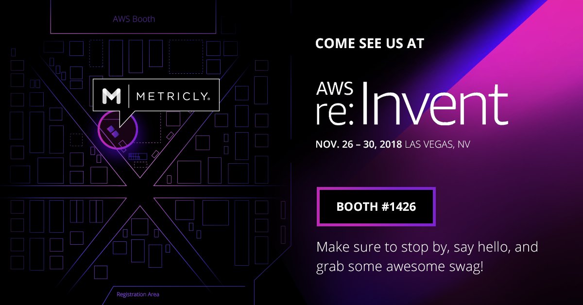 Metricly's tweet photo. #reInvent is almost here! Come see us at our booth to learn how you can save on your AWS cost. https://t.co/2Hef418SYJ