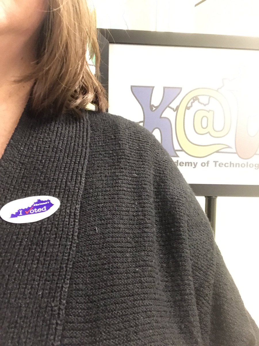 jennifer_earls's tweet photo. I voted. Did you? #DbcChallenge #TLAP #IVoted #TeachTechMSU https://t.co/sf19lti338