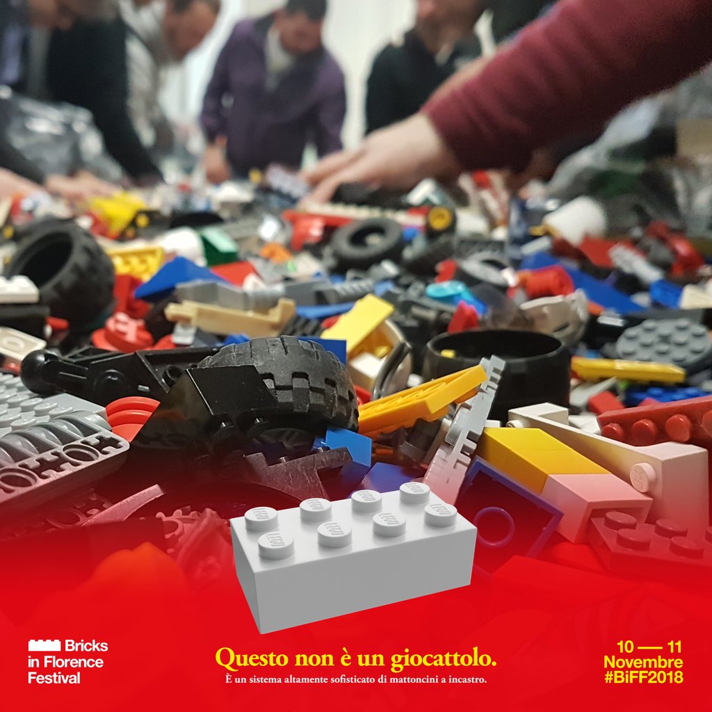 toscanabricks's tweet photo. Vieni a Bricks in Florence Festival e lascia scatenare la fantasia e la creatività dei tuoi bambini: migliaia e migliaia di mattoncini di tutte le forme e colori saranno liberamente a disposizione del pubblico per giocare.

https://t.co/8j3fM1LYVi • #BiFF2018 • #LEGO https://t.co/5MTaZW1JAc