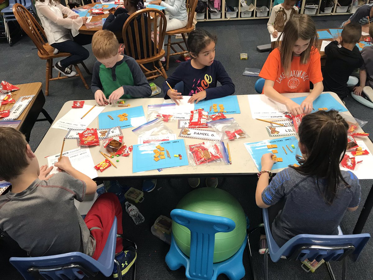 MissRies's tweet photo. Our place value assessment is full of fun and FOOD 😊😋 #makinglearningfun #placevalue #iteach2nd https://t.co/UfgrD3wCvE